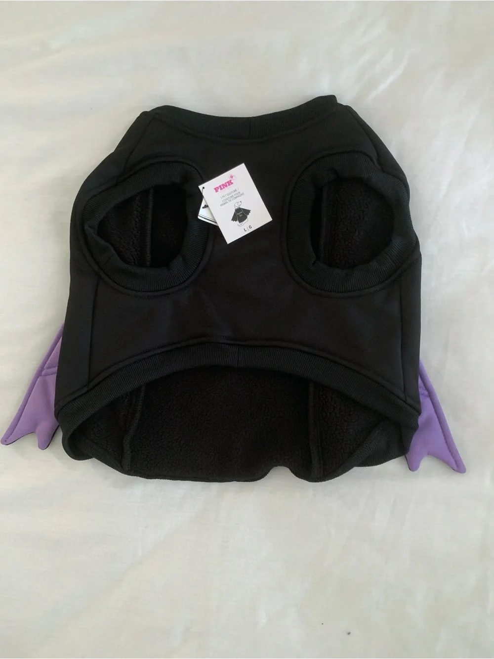Victoria's Secret PINK Spoiled Bat Halloween Pet Costume Dog Hoodie Large NWT